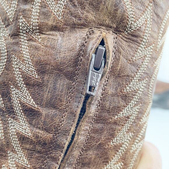 Old Gringo Women’s 8 Mayra Brass Brown Knee High Tall Western Cowgirl Boots - Picture 11 of 13